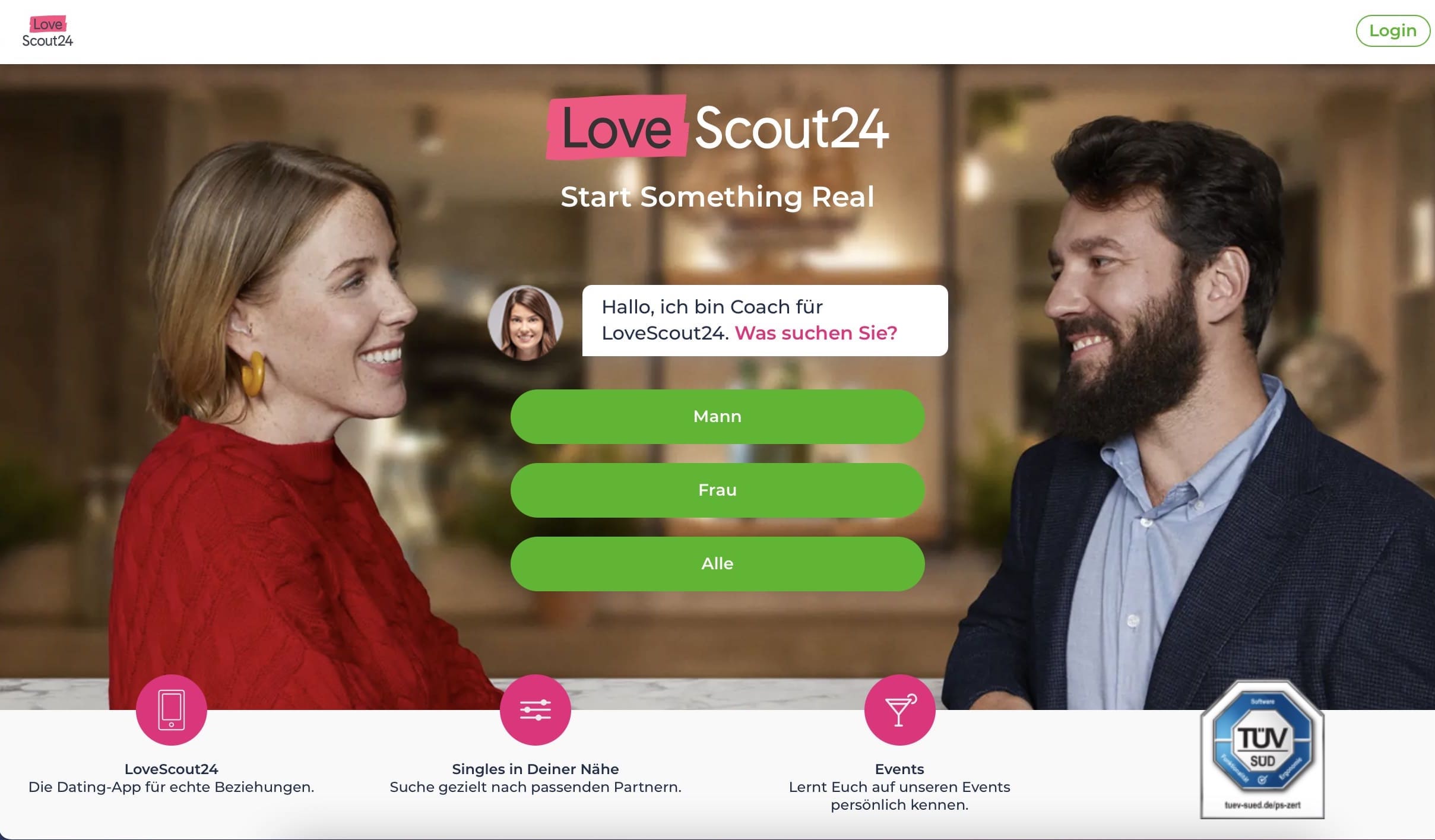 Die Singlebörse Lovescout24 ist zugleich auch die Partnerbörse neu.de